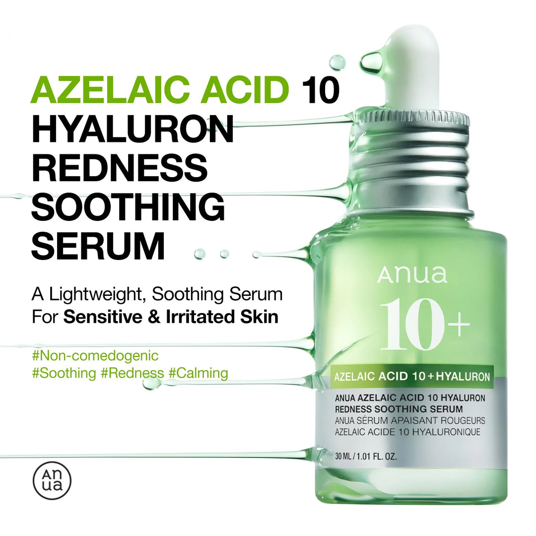 Anua – Azelaic Acid 10 Hyaluron Redness Soothing Serum